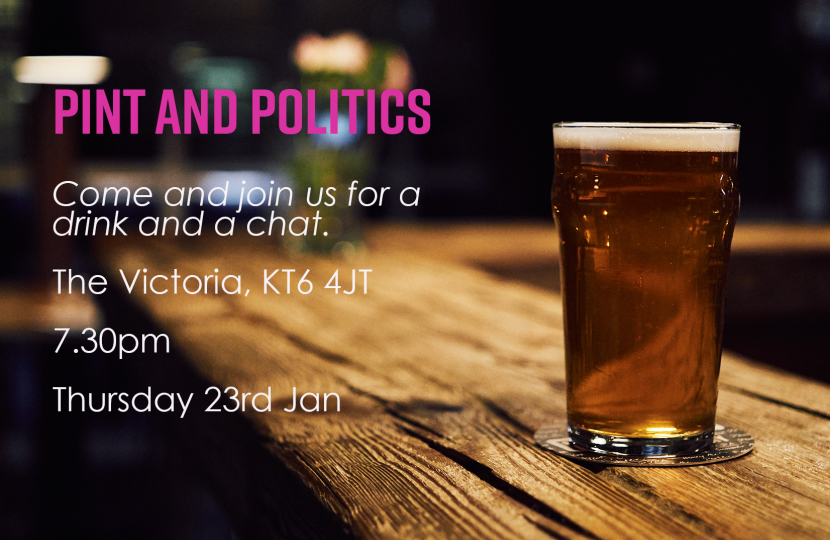 Poster for Pint and Politics
