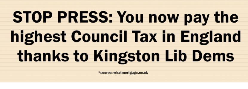 Kingston has the highest Council Tax in England